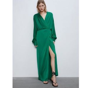 Zara Maxi Satin Dress